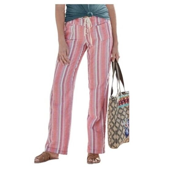 Sundance Pants Relaxed Cotton Gauze Button Fly Beach Coastline Petite X-Large B1 - Picture 1 of 12